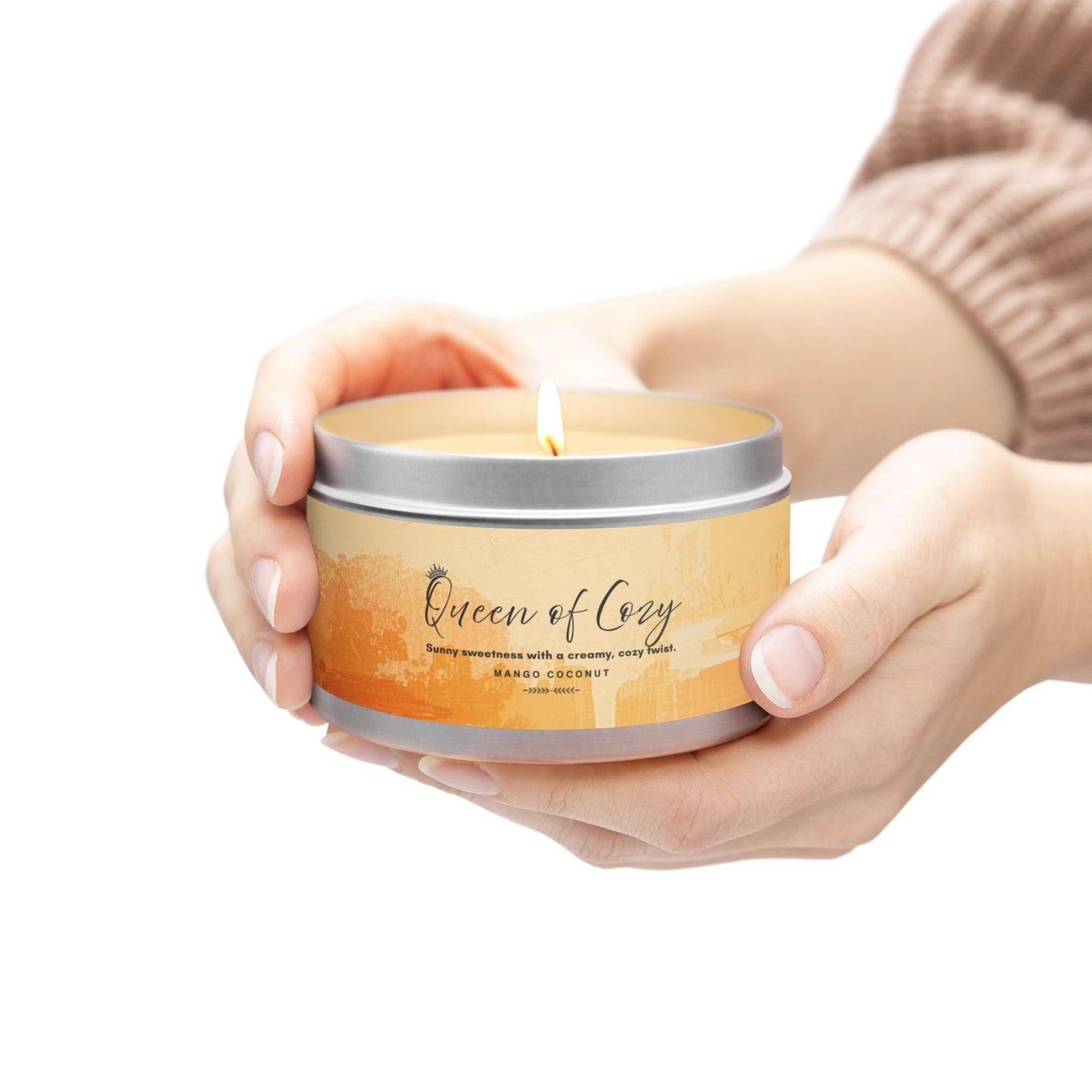 Queen of Cozy Tin Candles | Coconut Mango