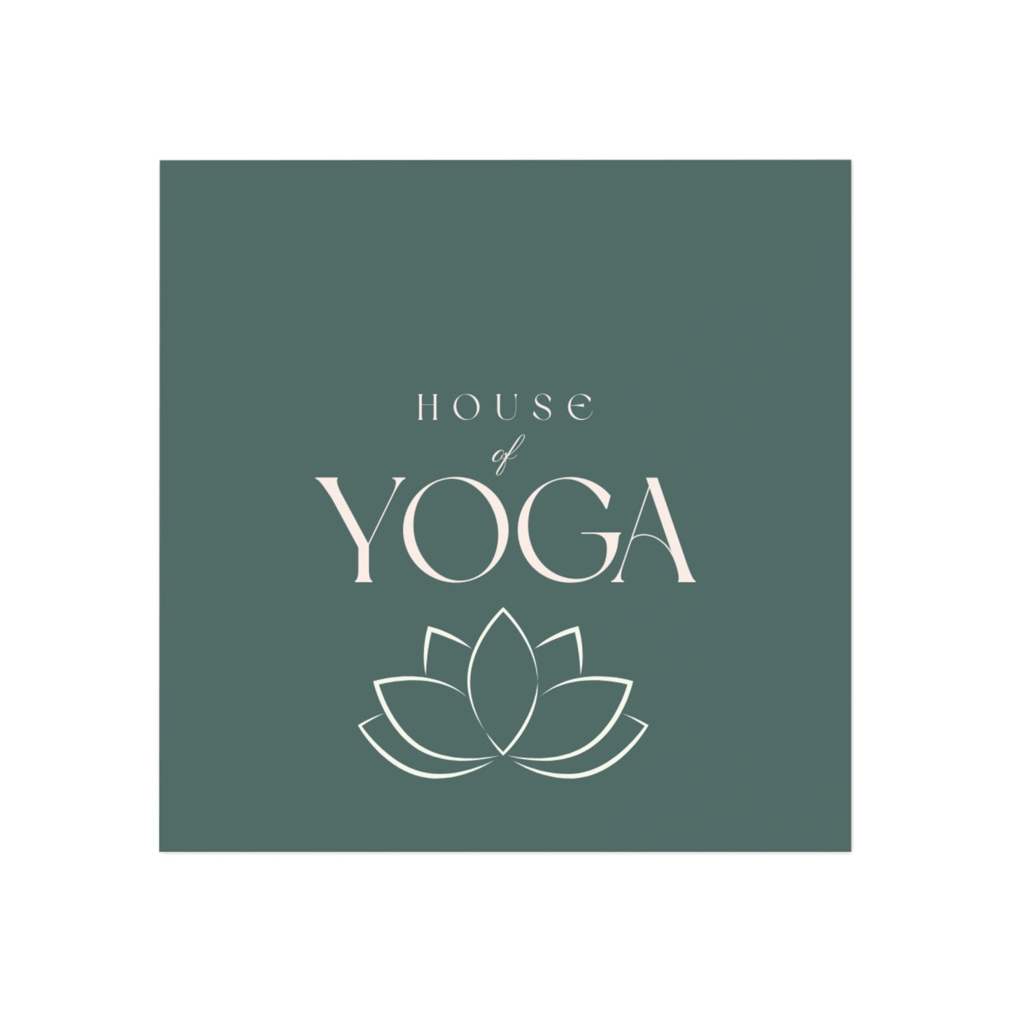 House of Yoga Magnet — Calm & Mindful Home Decor