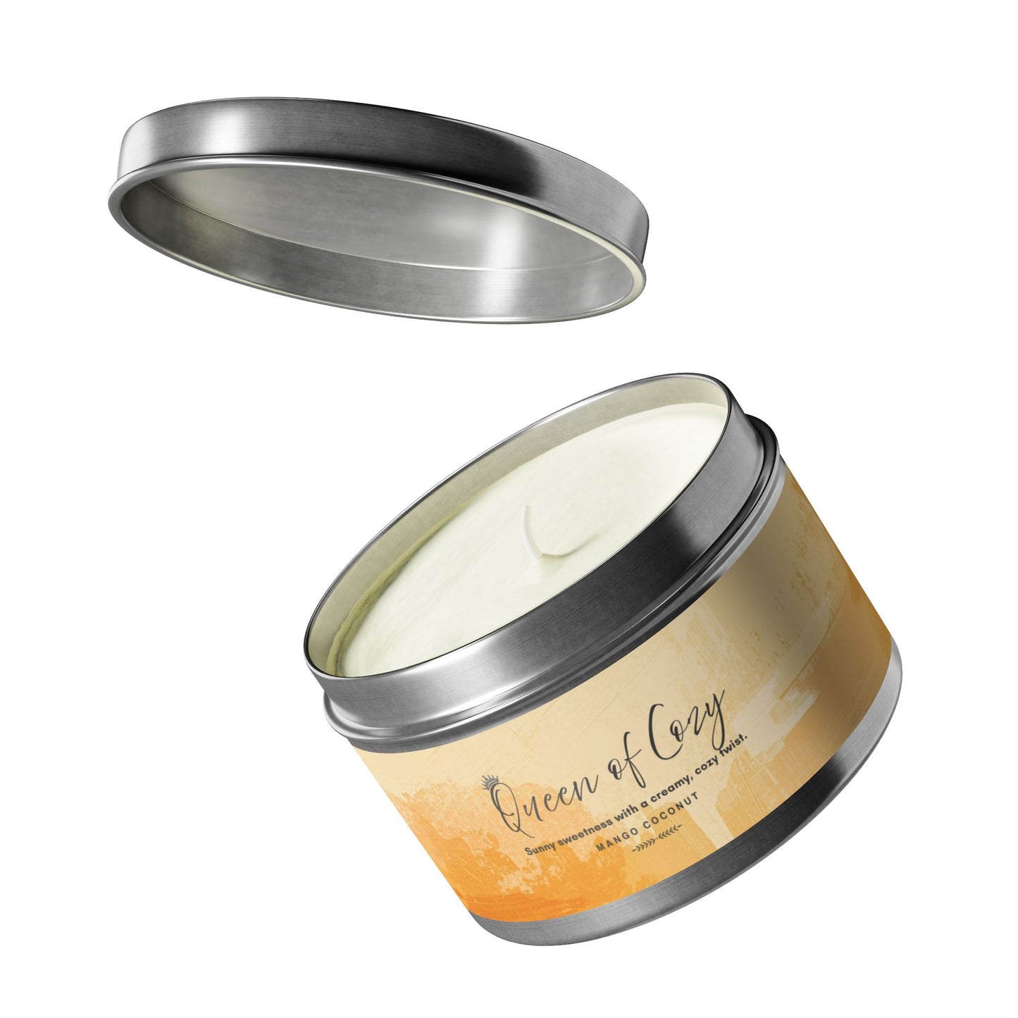 Queen of Cozy Tin Candles | Coconut Mango