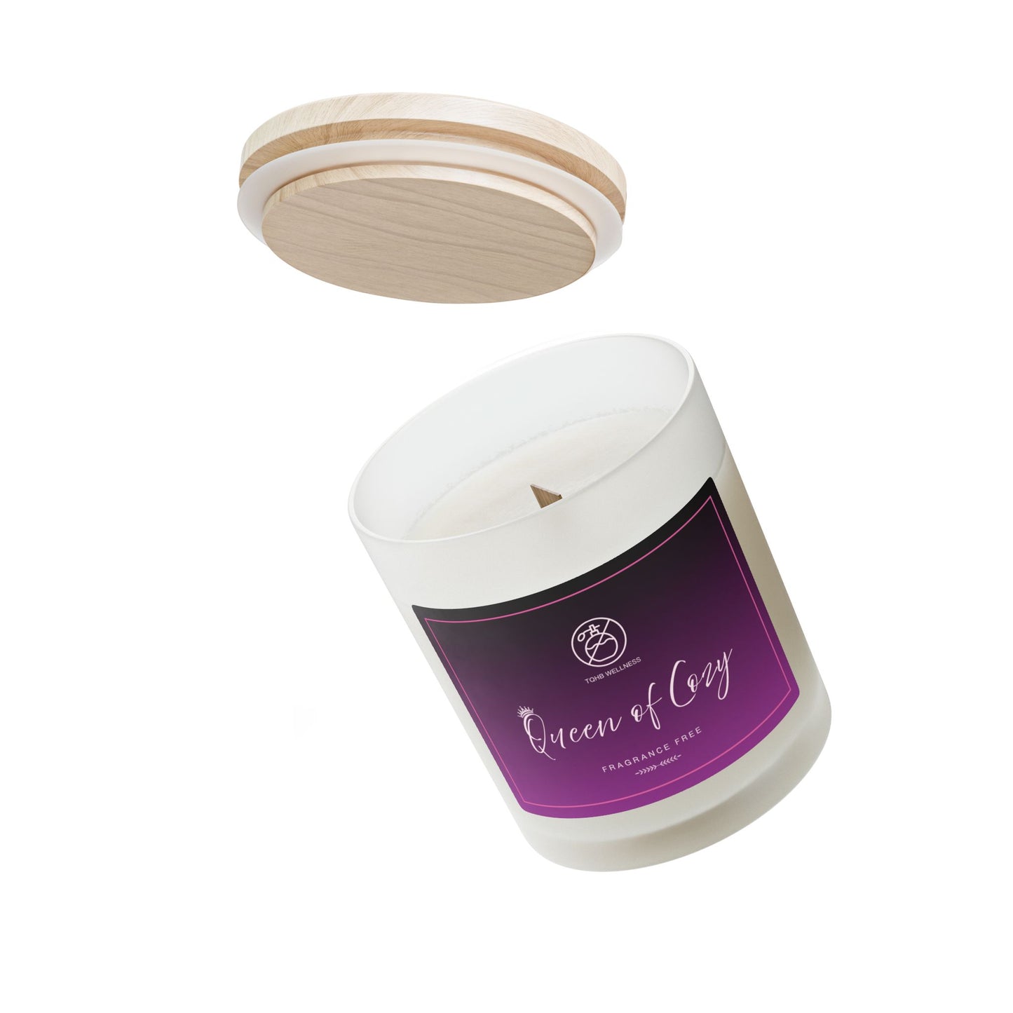Fragrance Free Candle, Queen of Cozy