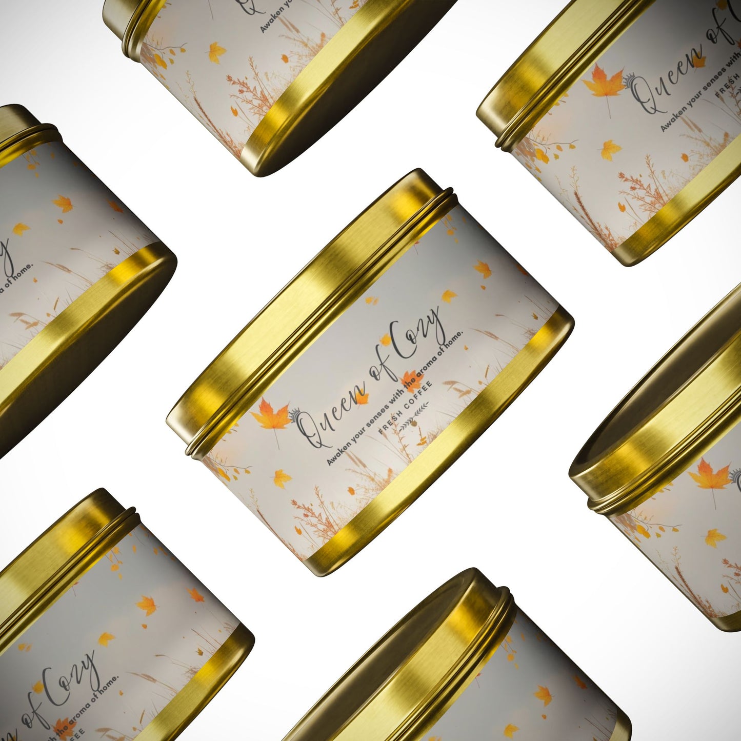 Queen of Cozy Tin Candles | Fresh Coffee