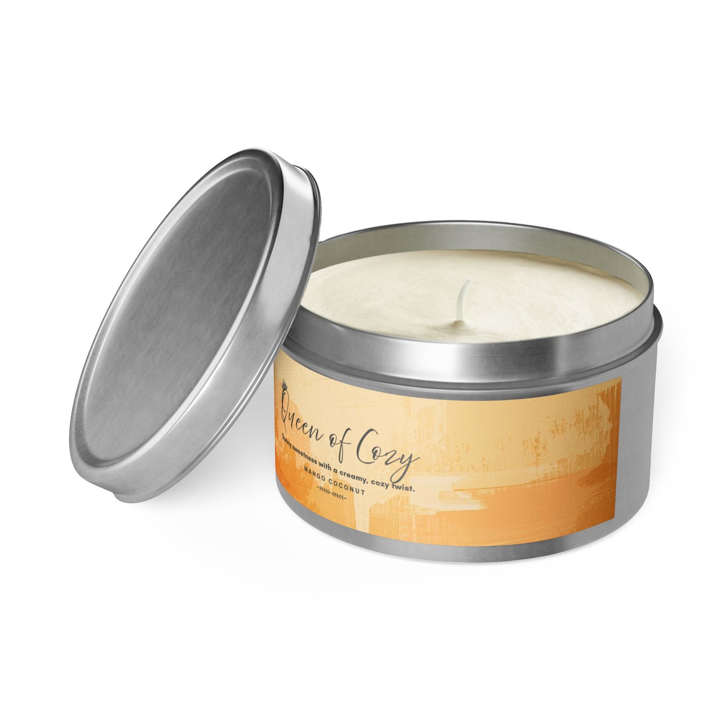 Queen of Cozy Tin Candles | Coconut Mango