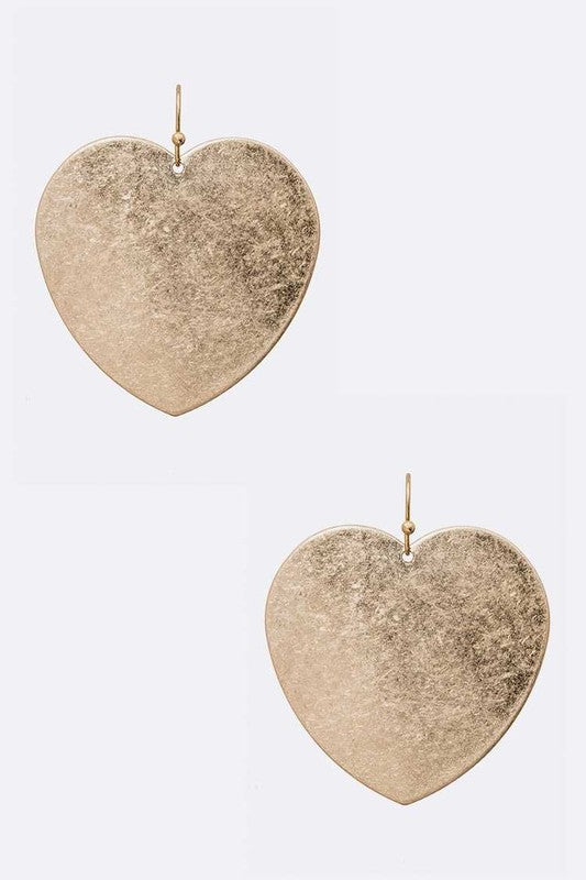 Metal Heart Iconic Earrings