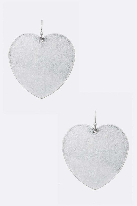 Metal Heart Iconic Earrings