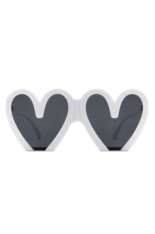 Heart Shaped Oversized Party Fashion Sunglasses