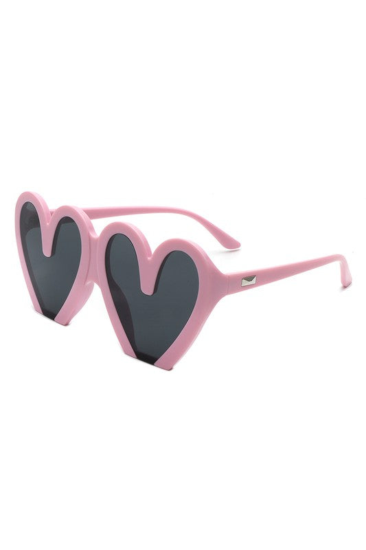 Heart Shaped Oversized Party Fashion Sunglasses