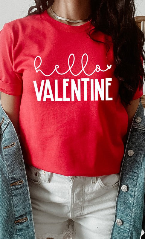 Hello Valentine PLUS SIZE Graphic Tee