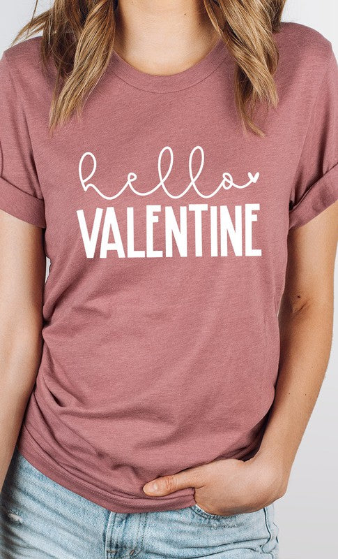 Hello Valentine PLUS SIZE Graphic Tee