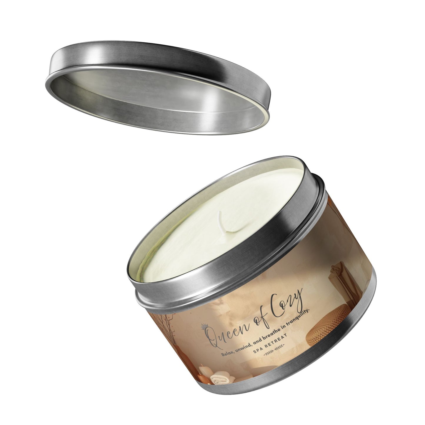 Queen of Cozy Tin Candles | Spa Retreat