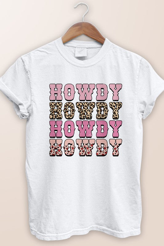 Howdy, Western Valentine Garment Dye Tee