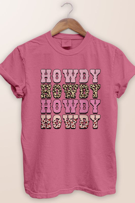 Howdy, Western Valentine Garment Dye Tee