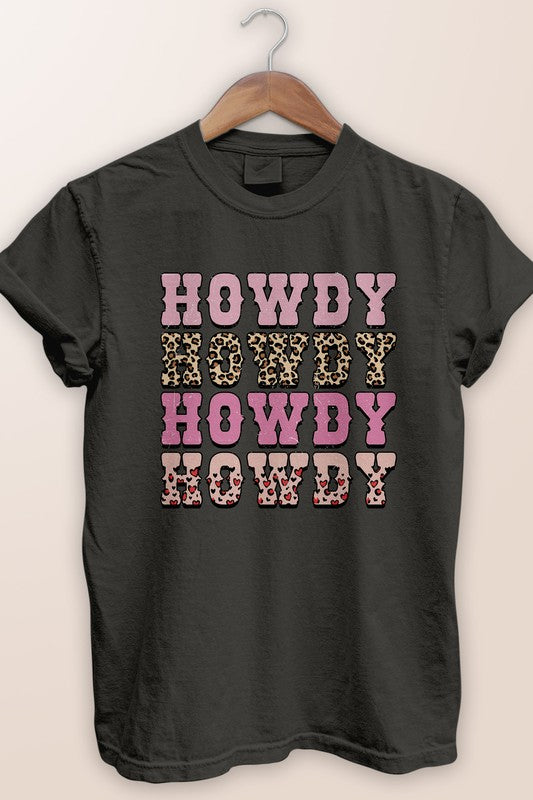 Howdy, Western Valentine Garment Dye Tee