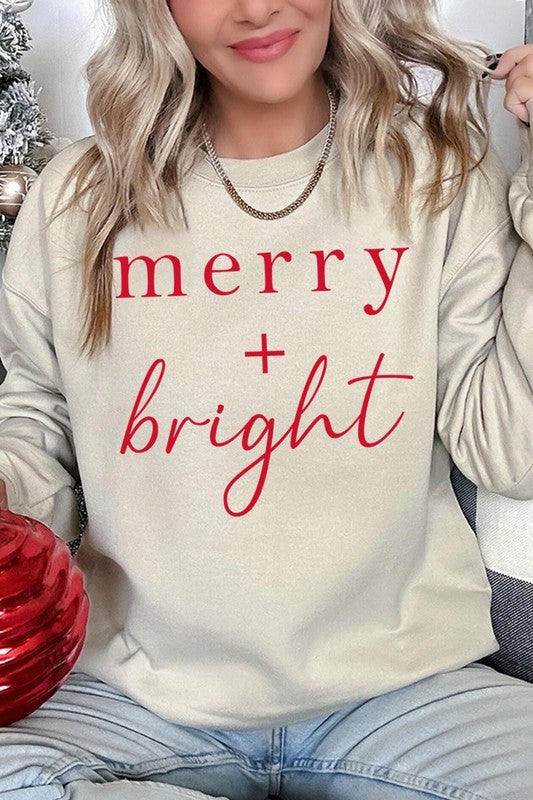 Merry+Bright Graphic Fleece Sweatshirts