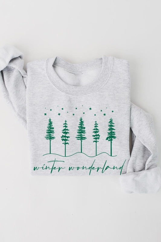 Winter Wonderland Graphic Fleece Sweatshirts