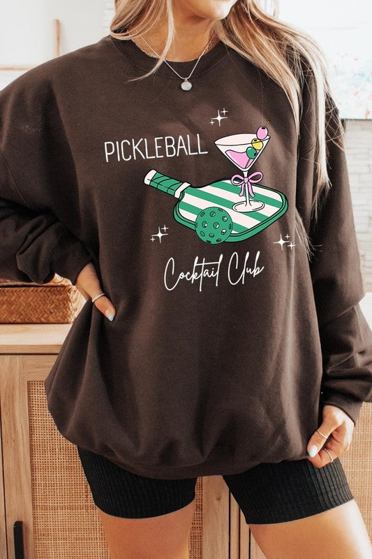 Pickleball Cocktail Club Graphic Sweatshirt