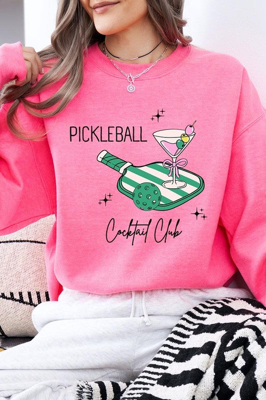 Pickleball Cocktail Club Graphic Sweatshirt