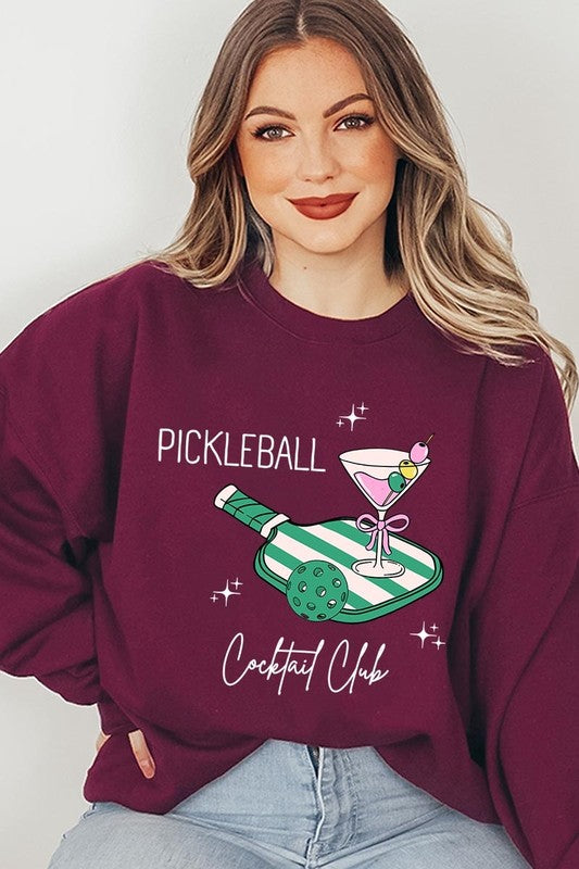 Pickleball Cocktail Club Graphic Sweatshirt