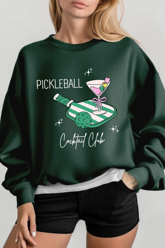 Pickleball Cocktail Club Graphic Sweatshirt