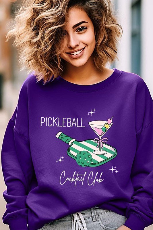 Pickleball Cocktail Club Graphic Sweatshirt