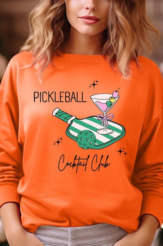 Pickleball Cocktail Club Graphic Sweatshirt