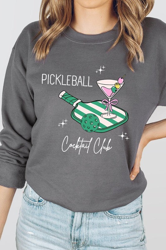 Pickleball Cocktail Club Graphic Sweatshirt