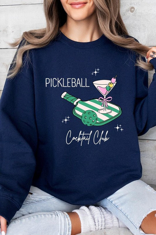 Pickleball Cocktail Club Graphic Sweatshirt