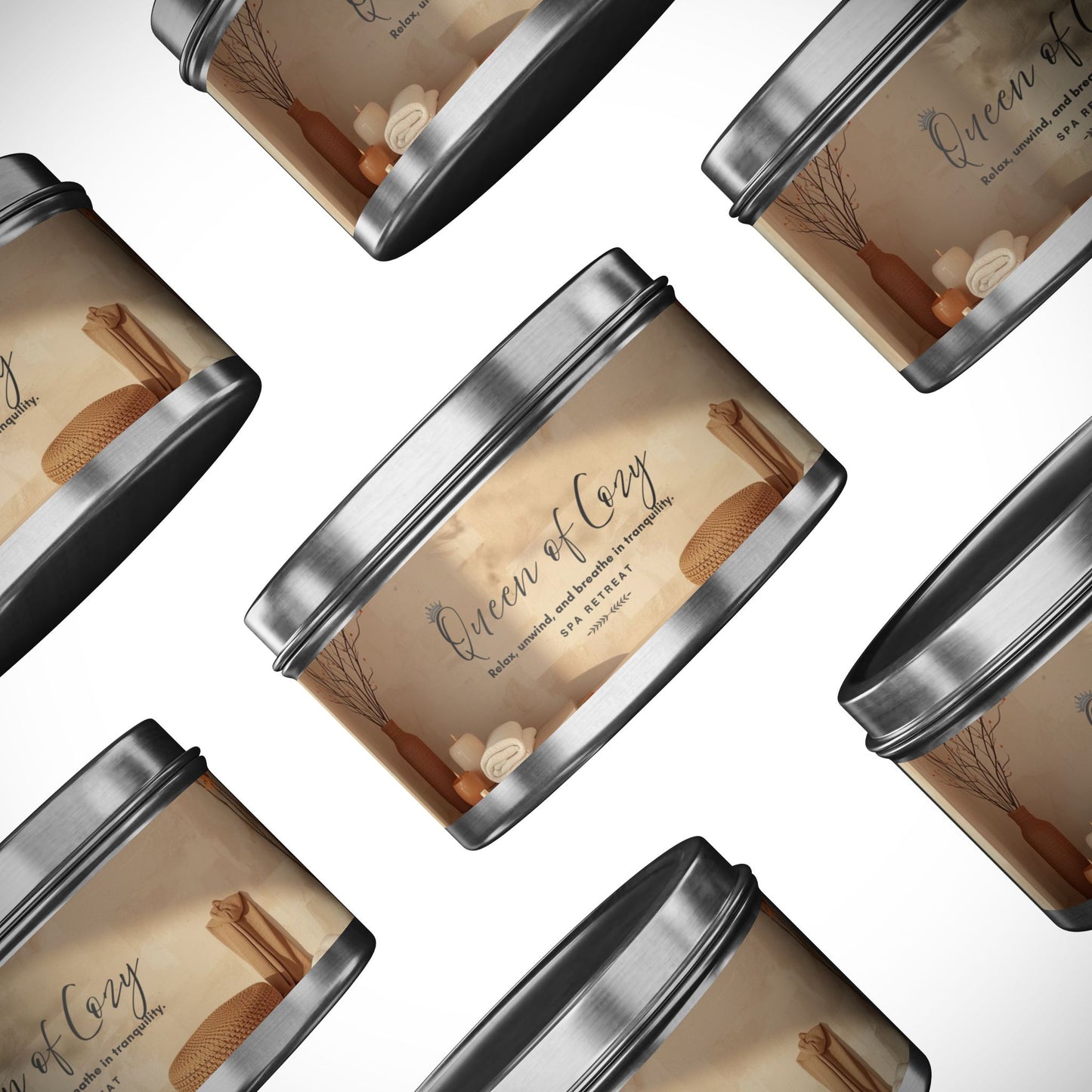 Queen of Cozy Tin Candles | Spa Retreat