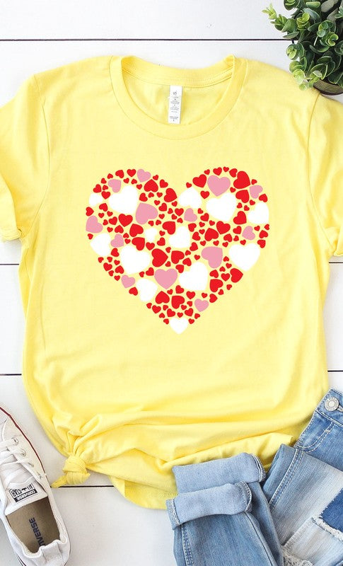 Multiple Heart Graphic Tee