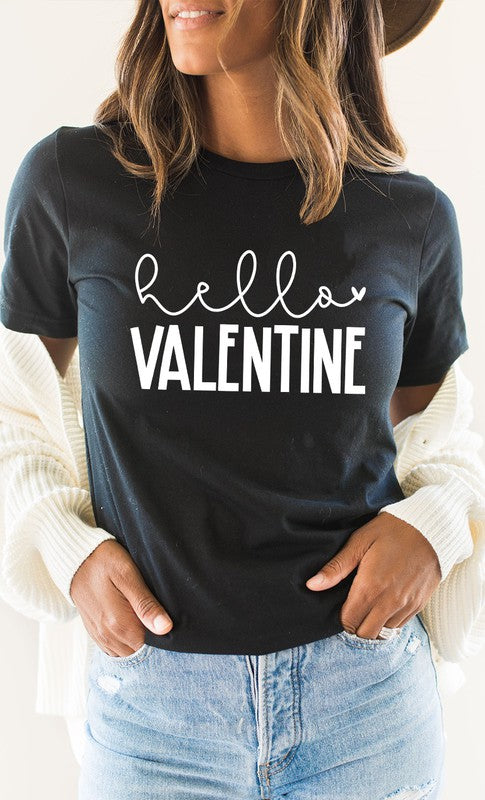 Hello Valentine Graphic Tee