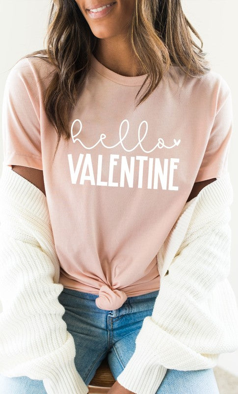 Hello Valentine PLUS SIZE Graphic Tee