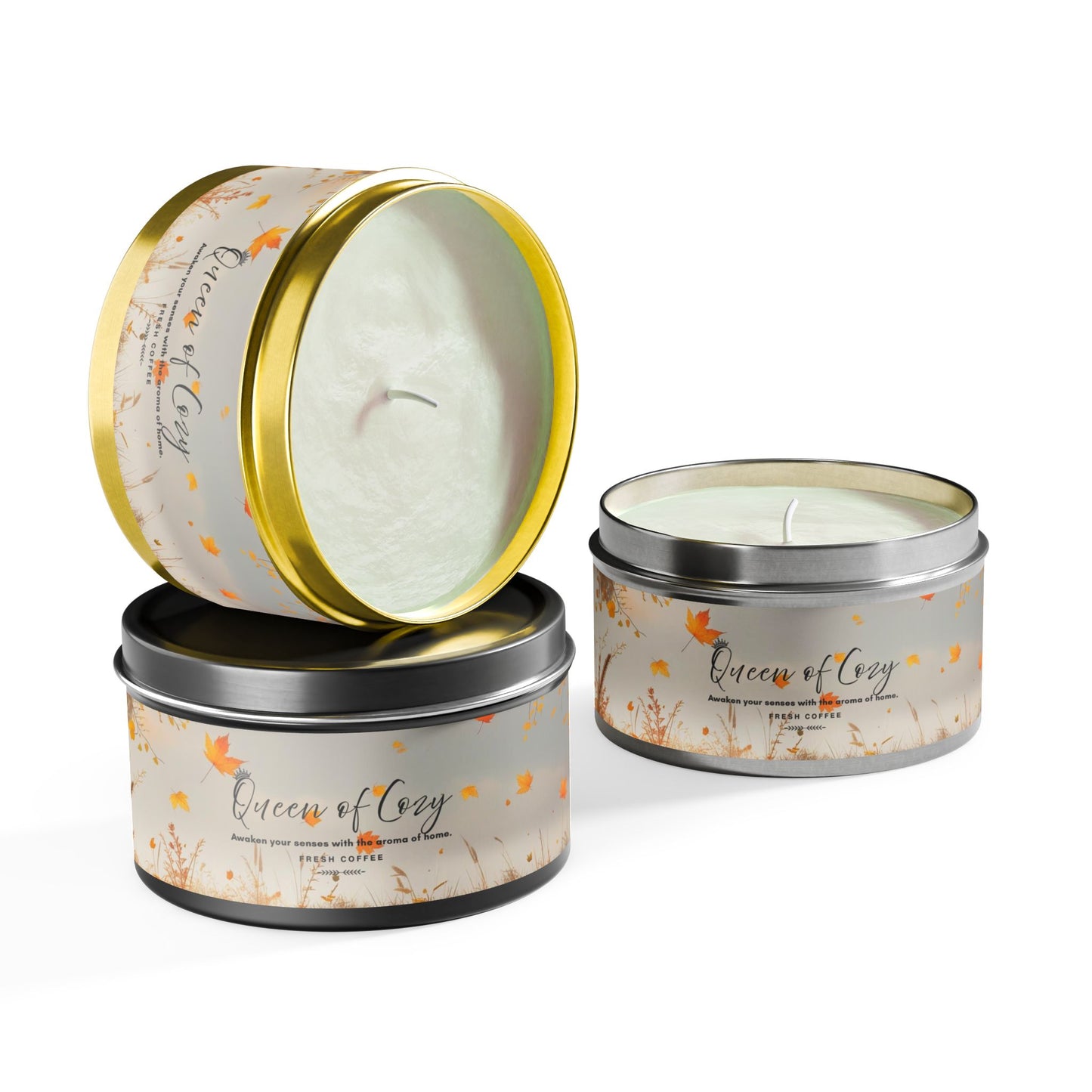 Queen of Cozy Tin Candles | Fresh Coffee