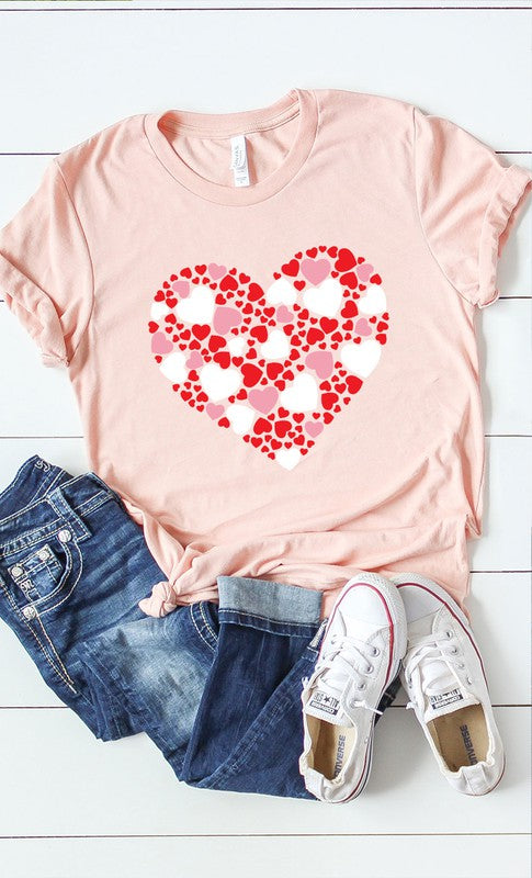 Multiple Heart Graphic Tee