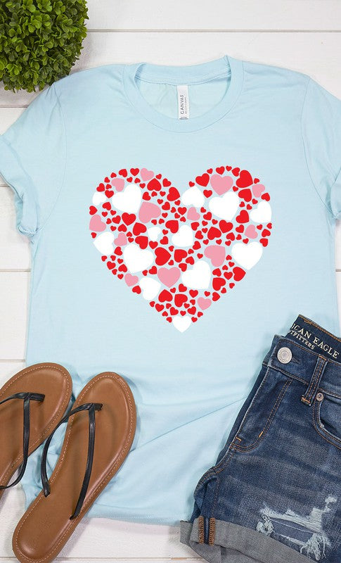 Multiple Heart Graphic Tee