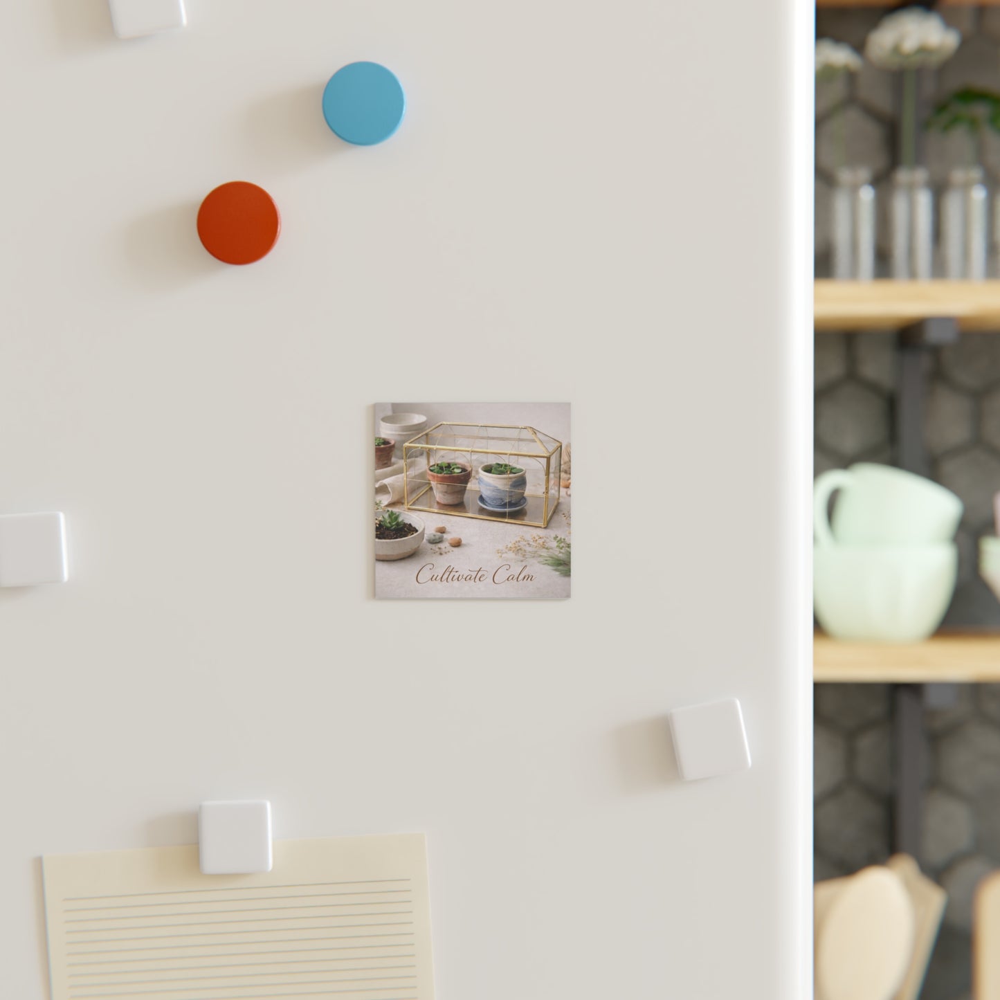Cultivate Calm – Botanical Terrarium Plant Lover Magnet