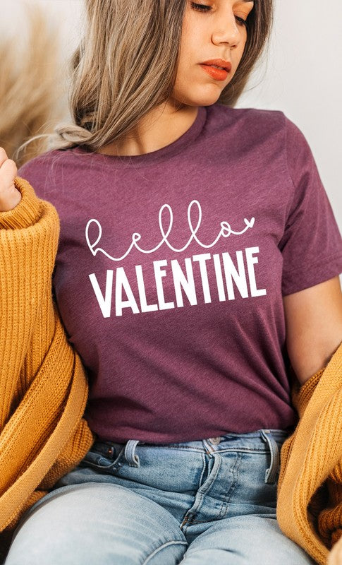 Hello Valentine Graphic Tee