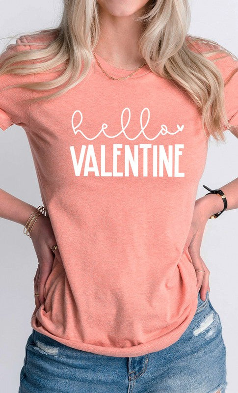 Hello Valentine Graphic Tee