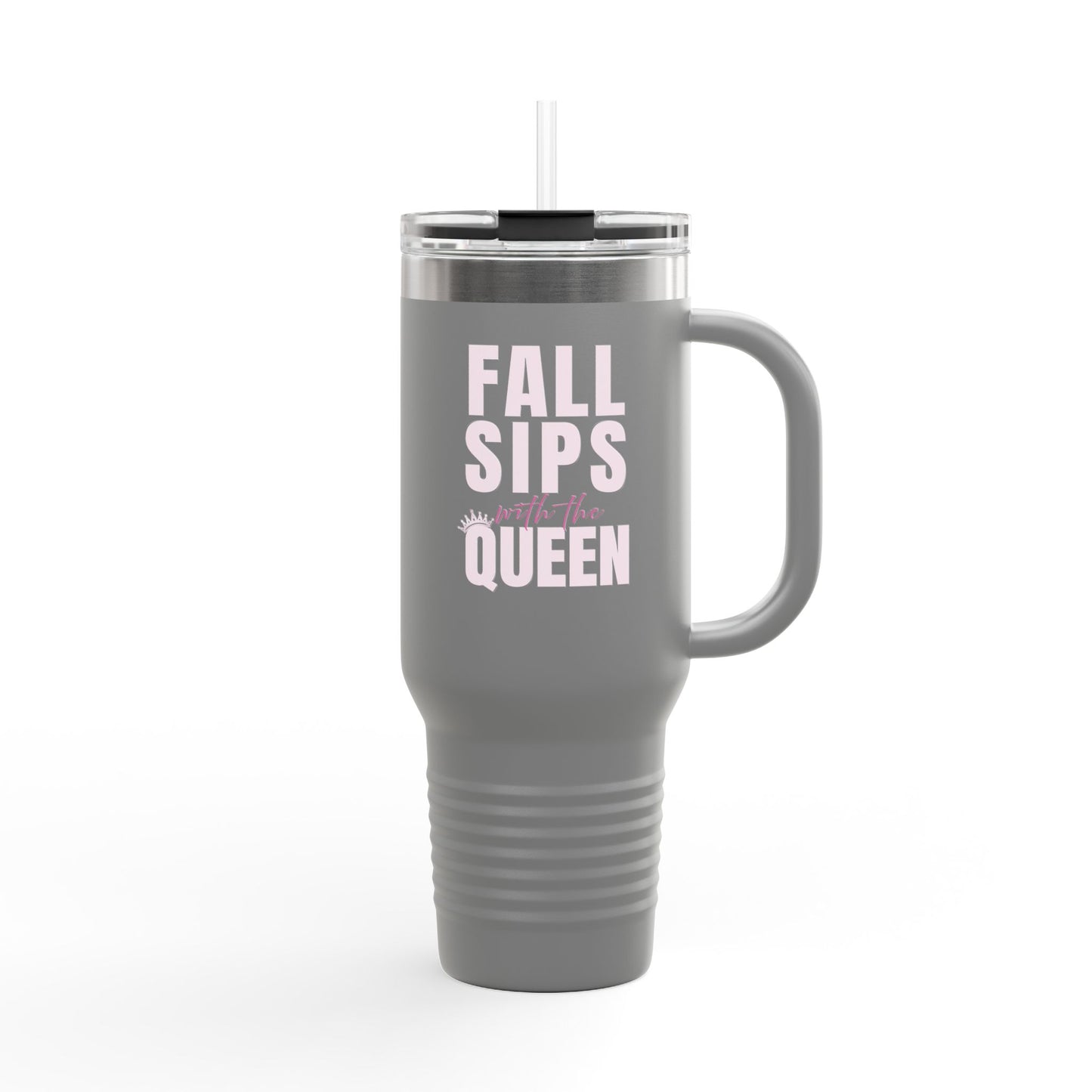 Fall Sips Queen Insulated Travel Mug