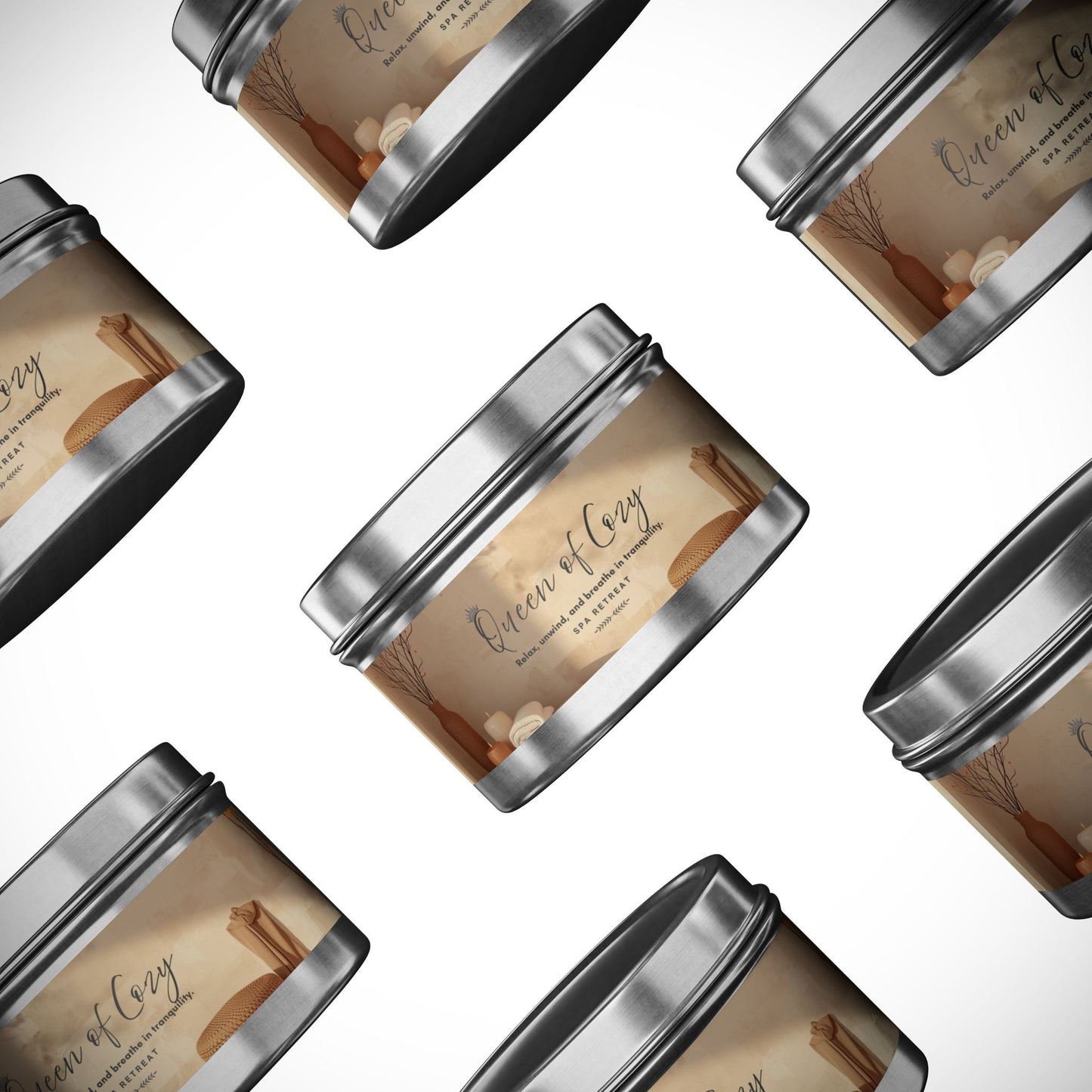 Queen of Cozy Tin Candles | Spa Retreat