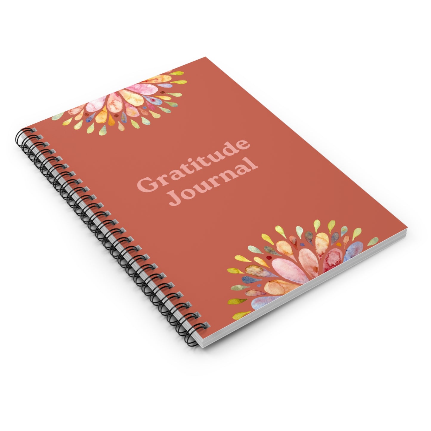The Gratitude Journal — Whimsical Floral Spiral Notebook