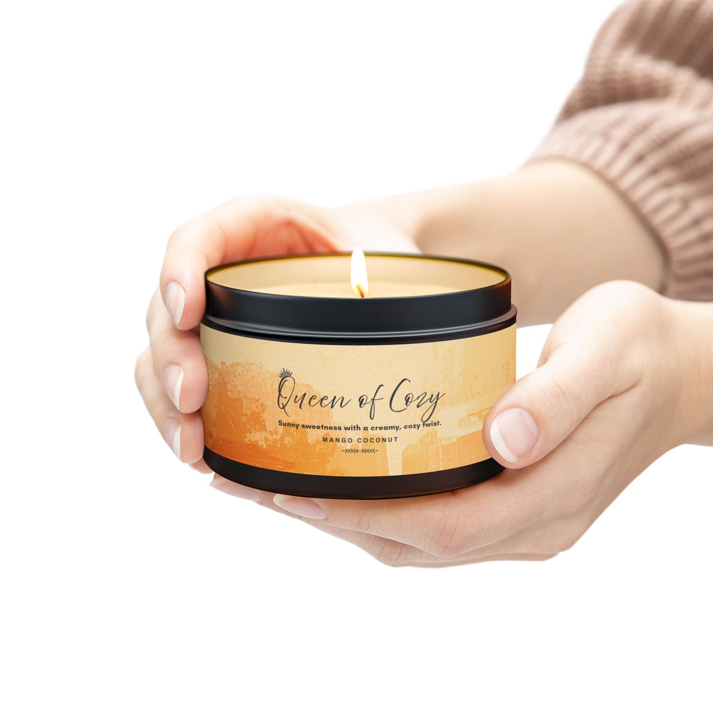 Queen of Cozy Tin Candles | Coconut Mango