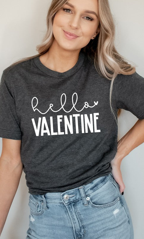 Hello Valentine PLUS SIZE Graphic Tee