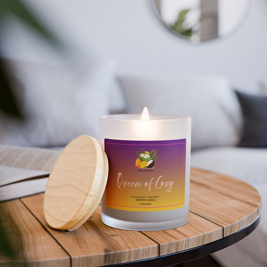 Cozy Coconut Mango Candle - Queen of Cozy