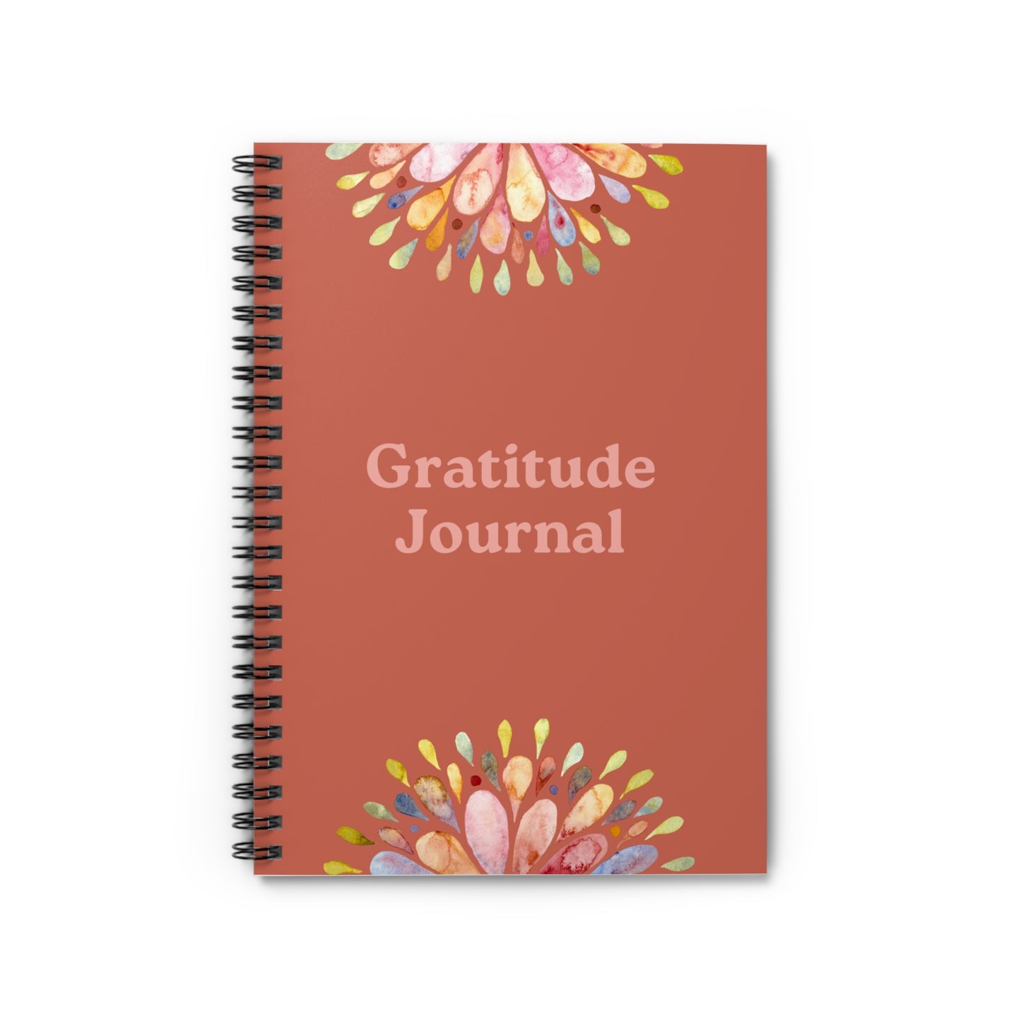 The Gratitude Journal — Whimsical Floral Spiral Notebook