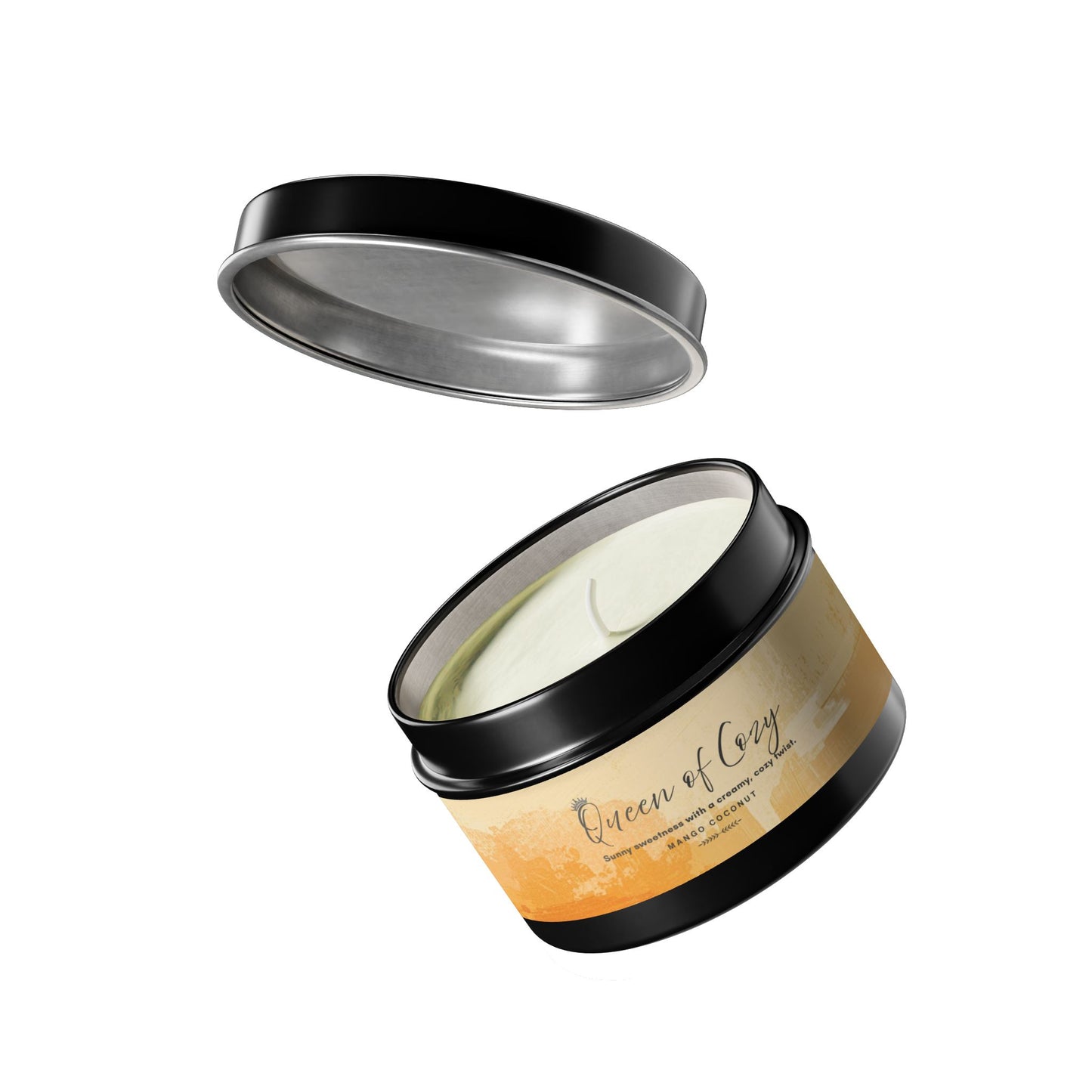 Queen of Cozy Tin Candles | Coconut Mango