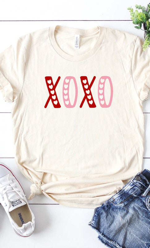 XOXO Hearts Cutout Graphic Tee PLUS