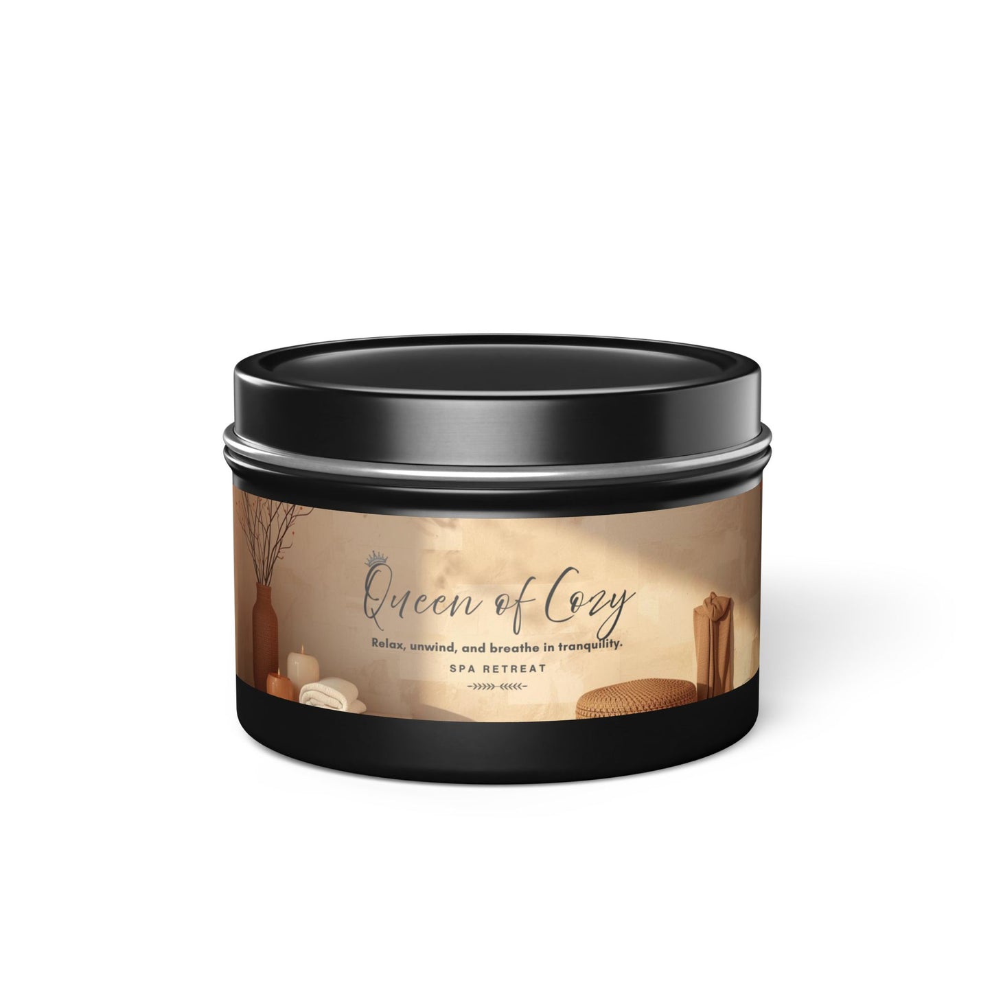 Queen of Cozy Tin Candles | Spa Retreat