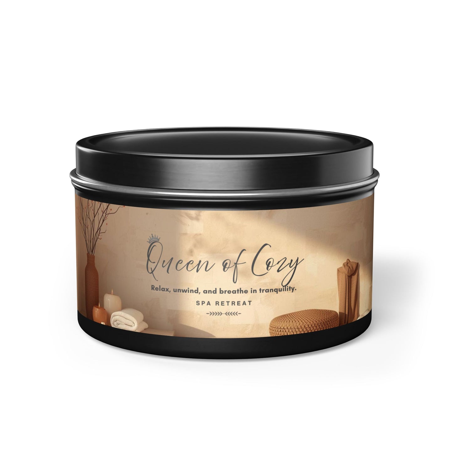 Queen of Cozy Tin Candles | Spa Retreat