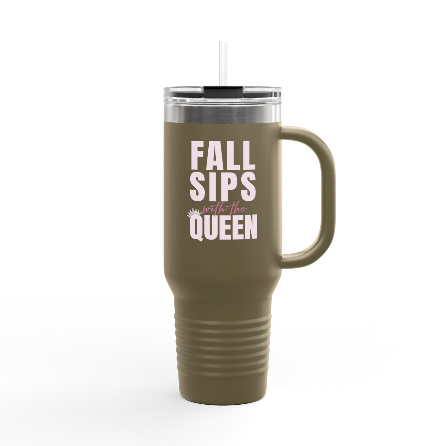 Fall Sips Queen Insulated Travel Mug