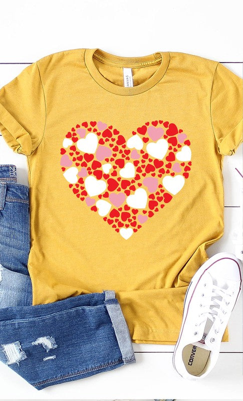 Multiple Heart Graphic Tee