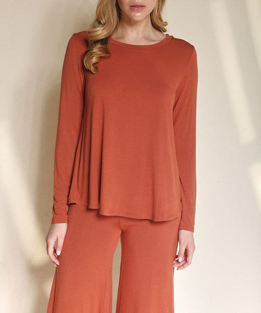 BAMBOO CLASSIC LONG SLEEVE TOP -  - The Queens Hanger Boutique -